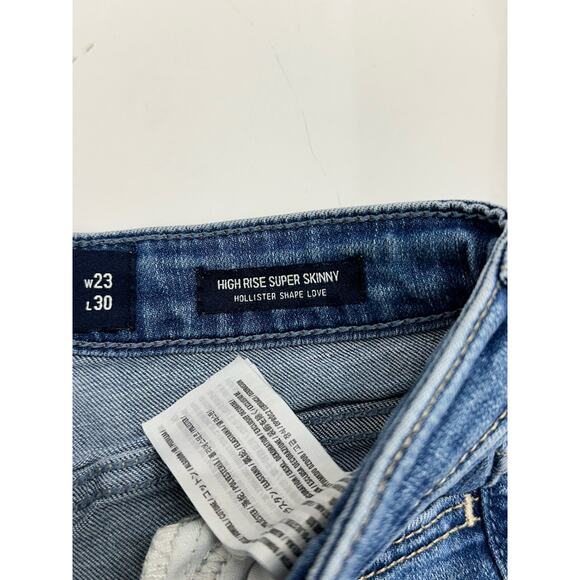 Hollister Womens Jeans Size 00R High Rise Super Skinny Denim Shape Love - Picture 4 of 11